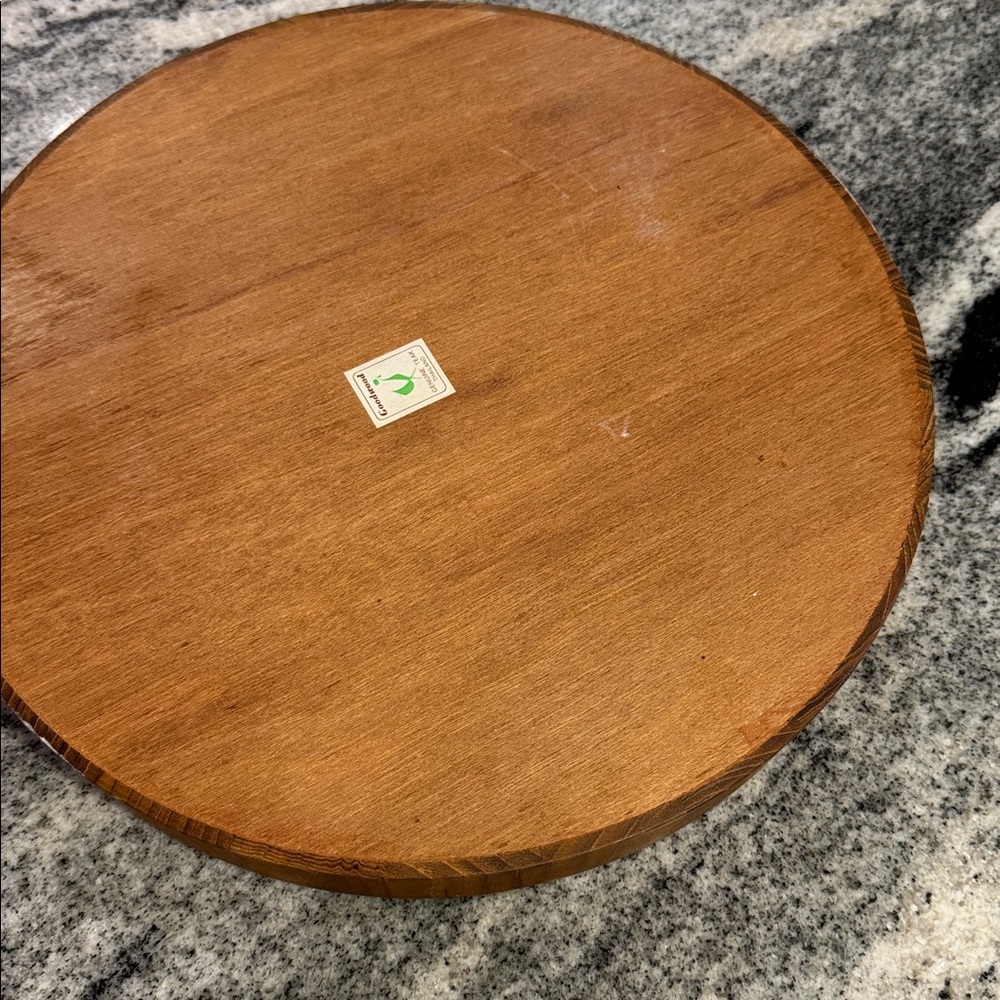 Brown Teak Wooden Serving Tray - Picture 3 of 8